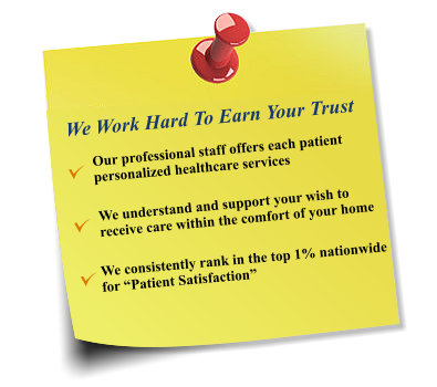 We work hard to earn your trust